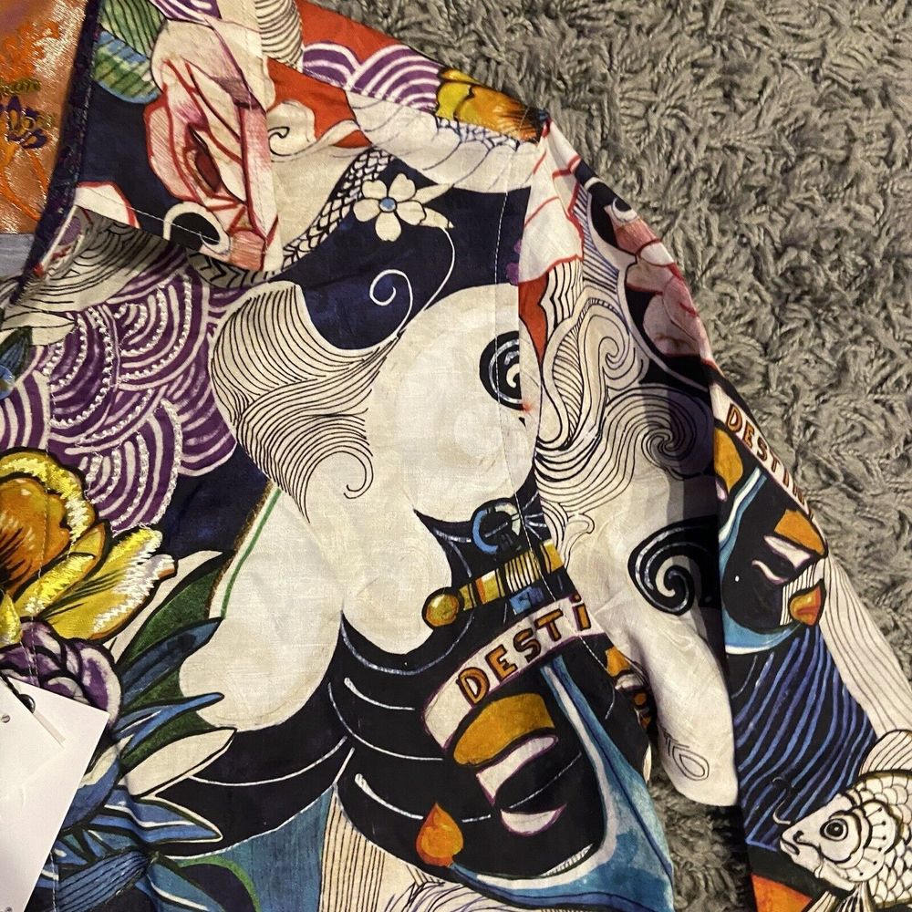 Robert Graham Limited Edition Tattoo Artist NWT Embroidered Shirt - Picture 6 of 16
